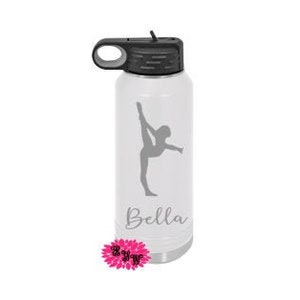 Engraved Water Bottle, Personalized Etched Water Bottle With Straw, 4 SIZES, Stainless Steel Water Bottle, Stainless Steel Sports Bottle