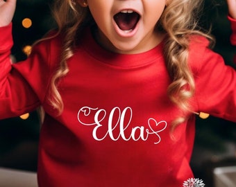 Personalized Toddler Sweatshirt, Children's Sweatshirt, Kids Sweatshirt, Lots Of Fonts & Sweatshirt Colors, Toddler Crewneck Sweatshirt