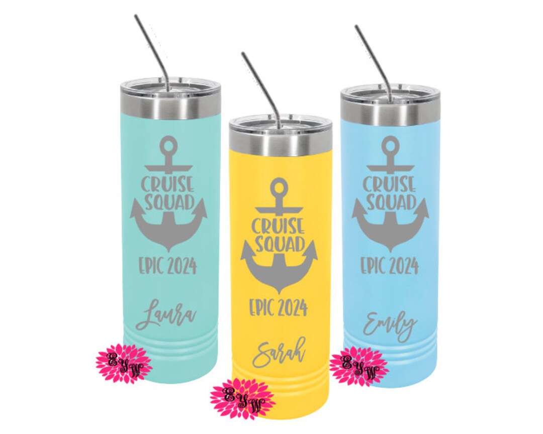 Engraved Skinny Tumbler, Etched Skinny Tumbler, Warning the Girls Are Drinking Again, Girls Trip