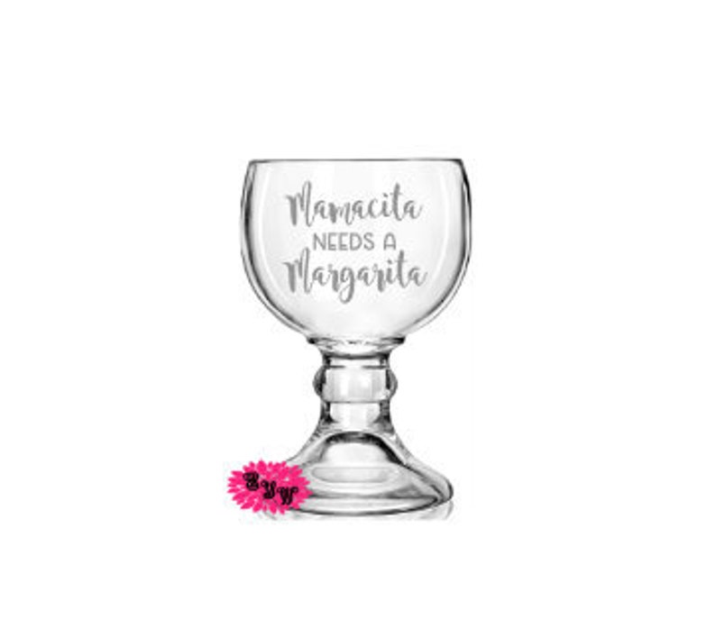 Margarita Glass Etched Margarita Glass Engraved Margarita Etsy