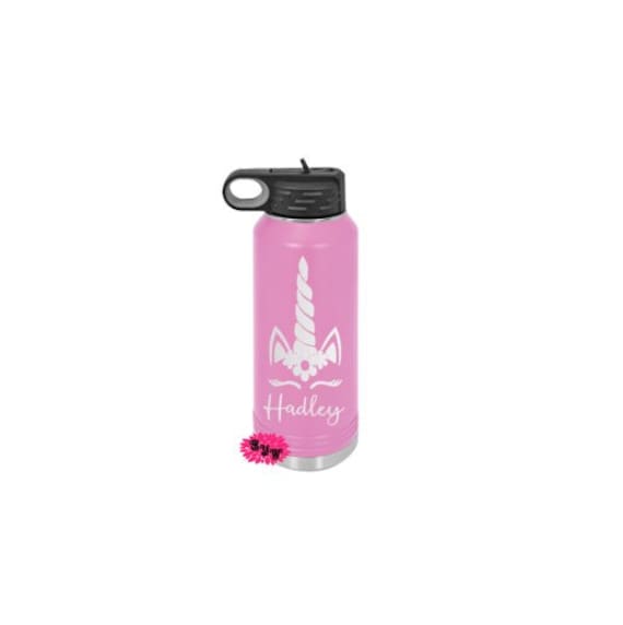 Personalized 12oz Stainless Steel Bottle Maroon