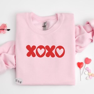 Valentines Sweatshirt, Valentine&#39;s Day XOXOX Crewneck Sweatshirt, St Valentine&#39;s Day Adult Sweatshirt, Valentine&#39;s Day Shirt, Lots Of Colors