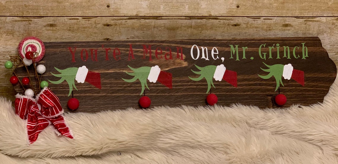Grinch Stocking Holder Etsy