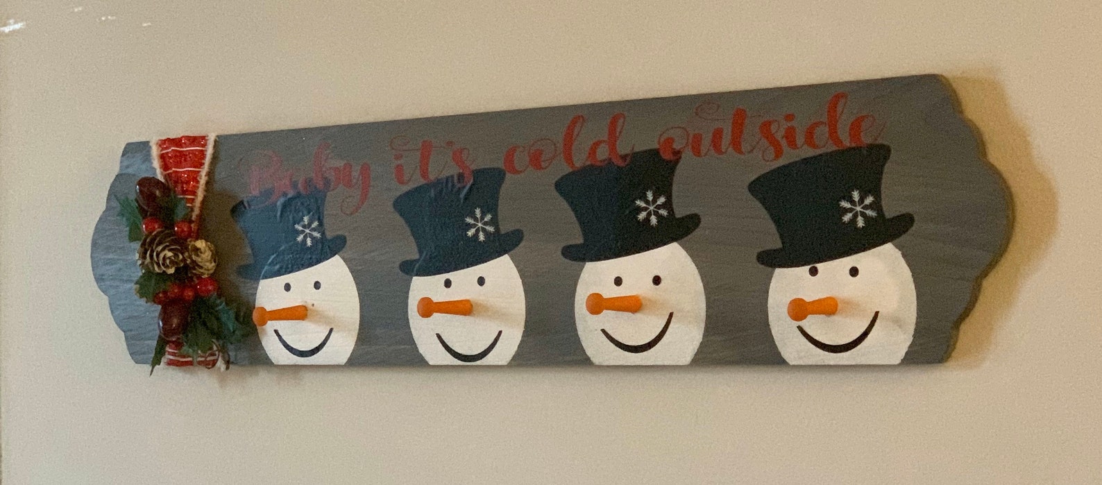 Snowman Stocking Holder Etsy