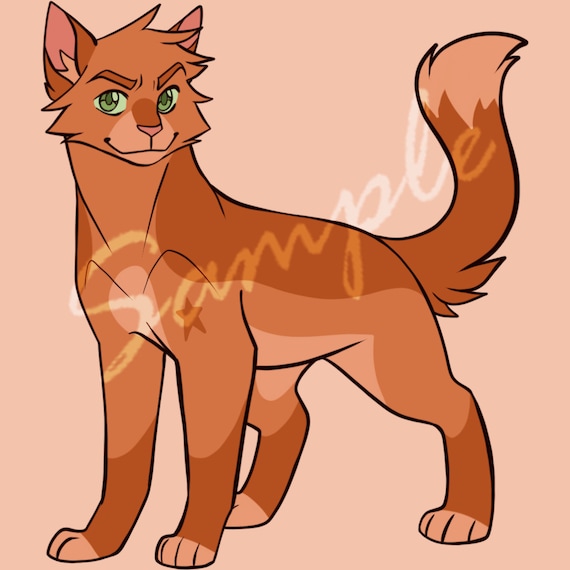 Firestar text template - Warrior cats - Digital Art, Childrens Art