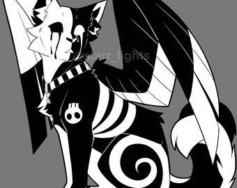 Winged Spiral Stickers