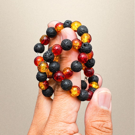 Twirl Tumble Fidget Toys, Finger Rolling Ring Beads, Gift For Adults, Handmade Toy