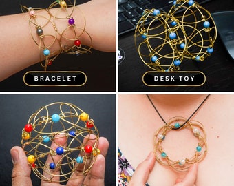 90's Memorabilia Wire Mandala | OG of Fidget Toys | Classic Knick Knack Jewelry | Oddities & Curiosities | Unique Gift For Birthday