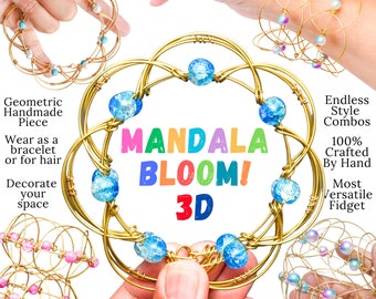 Articulating Geometric Mandala, Decor Desk Moving Ball, Nostalgic Wire Fidget, Sensory Seek Item For Adults, High Quality Gifts For Mom