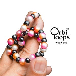 Orbit Your Fingers Fluid-Like Movements, Tumbling Intertwined Beaded Loops for Adults, Sensory Desk Toy, Sensory Ring Gift, Stocking Stuffer