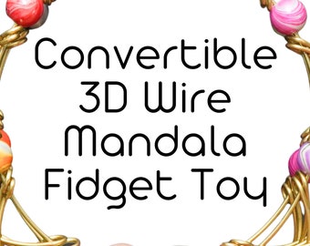 Convertible 3D Wire Mandala Fidget Toy