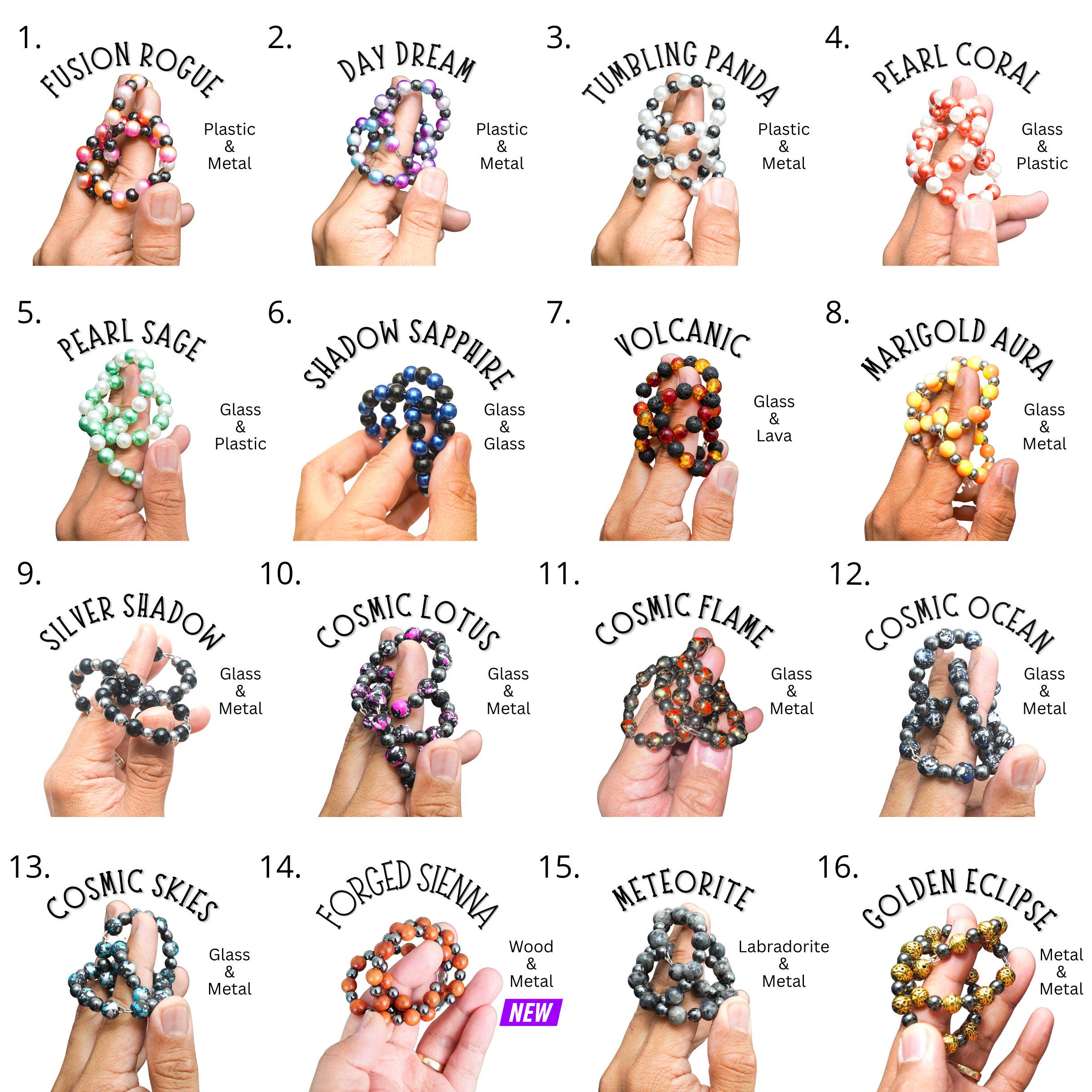 12 Bagues Anti-stress En Silicone – Jouets Sensoriels Pour Enfants Et Adultes – Aide à La Concentration, Détente – Multicolores