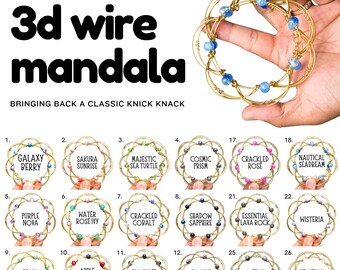 Classic Knick Knack From Your Childhood, Memory Unlocked Memento, Nostalgic 3D Wire Mandala Toy and Jewellery, Did You Forget About These?