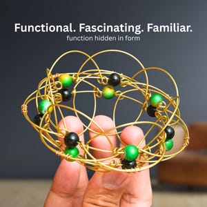 Inspiriertes Revival dieses Klassischen Schatzes - Drahtring für Arbeit & Geschäftige Hände - Action-Fidget-Spielzeug - Lotusblüte Verwandelndes Blumen-Mandala