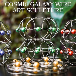 Breathing Geometry Sphere - Handmade Kinetic Geometric Sculpture | Transforming Wire Art Puzzle | Collectible Desk Object for Masterminds