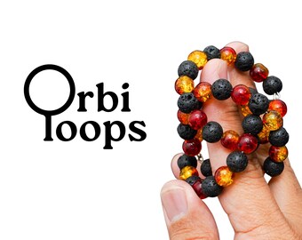 Fidget Toy That Sounds Like Fire Crackling | Unique Audible & Tactile Sensory Experience | Orbi Loops™  Take With You Everywhere You Go!