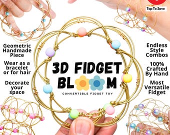 Handmade with Purpose + Functionality | Calming 3D Fidget Toy and Mindfulness Decor | Unique Gift for Desk & Personal | 24 Shapes To Explore