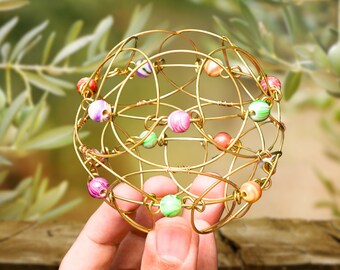 Spring Decor Gifts, Fantasy Toy Jewelry, Nostalgic Bracelet of The 90s, Hand Finished Wire Mandala Art, Choose Your Style, Functional Fidget