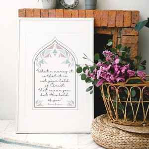 What a Mercy It Is That It Is Not Your Hold of Christ That Saves You, but His Hold of You | Charles Spurgeon Quote | Printable Download Art