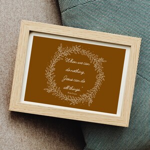 When We Can Do Nothing, Jesus Can Do All Things | Charles Spurgeon Quote | Printable Download Art