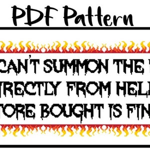 Cross Stitch PDF Pattern - &#39;Flames&#39;