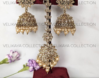 Meenakari Cluster Pearls Gajra Ring Jhumki Jhumki Earrings Meenakari Jhumka Blue Gold Jhumka Colorful Pearl Earrings Gajra Jhumkis Etsy