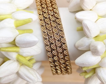 Antique Indian Bangles, Gold Kada, Gold Bangles, Pakistani Jewelry, Thai Temple Jewelry, Bollywood jewelry, Punjabi Kadey , Buddha Bangles