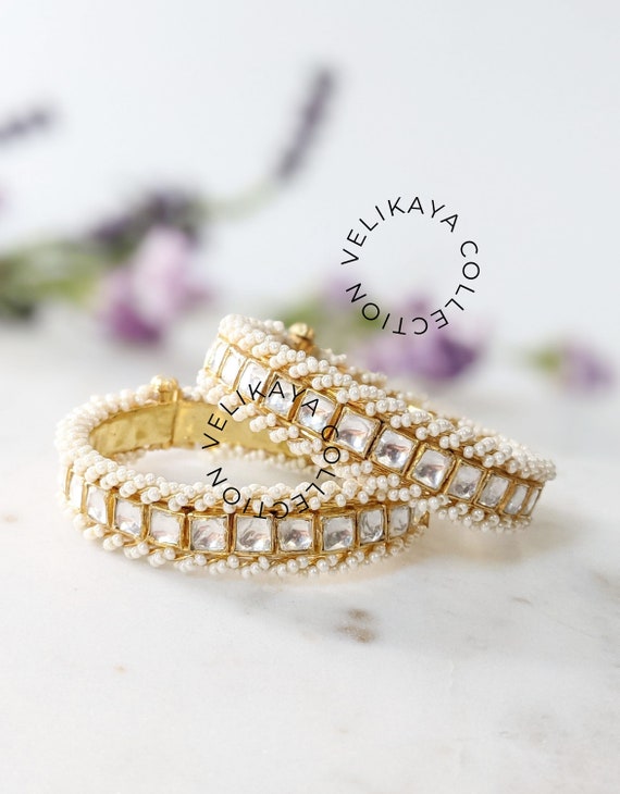 Uncut Kundan Polki Bangle Bracelet Kara ,Meenakari Jewelry, Indian Jewelry,  Kundan Jewelry, Bracel… | Pakistani bridal jewelry, Bangle bracelets,  Victorian bracelet