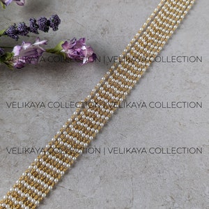 Pearl Kundan Headband / Pearl kundan Sheeshphool / Indian Jewelry/ Party wear Bollywood jewelry / Pakistani Jewelry / Bridal Wedding Jewelry