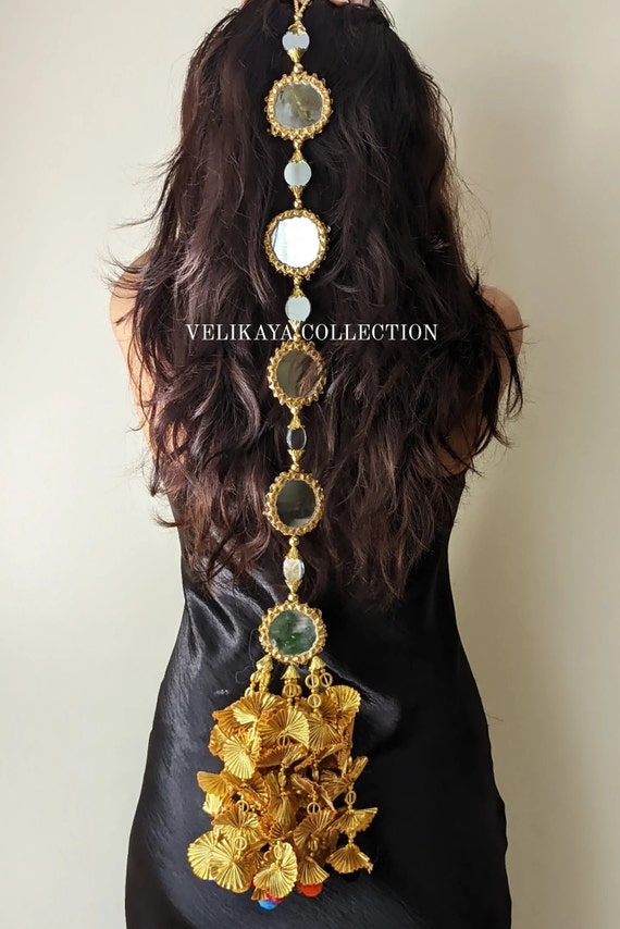 Chandigarh Gold Mirror Paranda Punjabi Parandi Indian Hair Etsy Australia