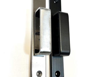 Cabinet pull handle/drawer pull handle- Brushed steel minimal industrial style handle. Modern cabinet pull handles.