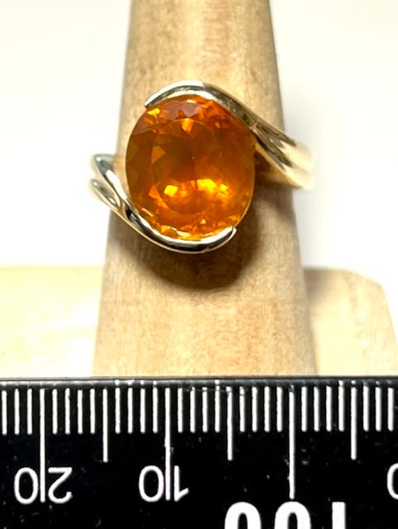 Beautiful Modernist 14K Yellow Gold Mexican Fire … - image 2