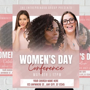 Women's Conference Flyer, Women's Empowerment Flyer, Womens Brunch Template, Meeting Flyer, Networking Flyer, Event Flyer, Celebration Flyer