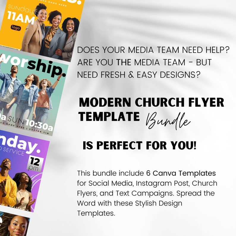 Christian Flyer, Church Flyer, Ministry Flyer, Church Social media, CANVA template bundle. Women & Men Conferences, Sunday Service, Prayer Conference, Special Event Services, Sunday Service, Holy Convocation, Church Anniversary, Pastor Appreciation