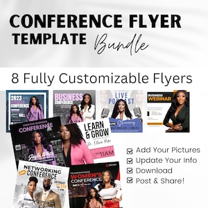 Church Conference Flyer Template: DIY Canva Flyer (Digital Download)