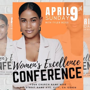 Women&#39;s Conference Flyer Template: Church Empowerment (DIY)
