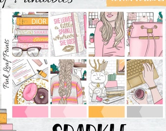 Sparkle | Printable Planner Stickers | Digital Download