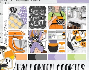 Halloween Cookies | Printable Planner Stickers | Digital Download