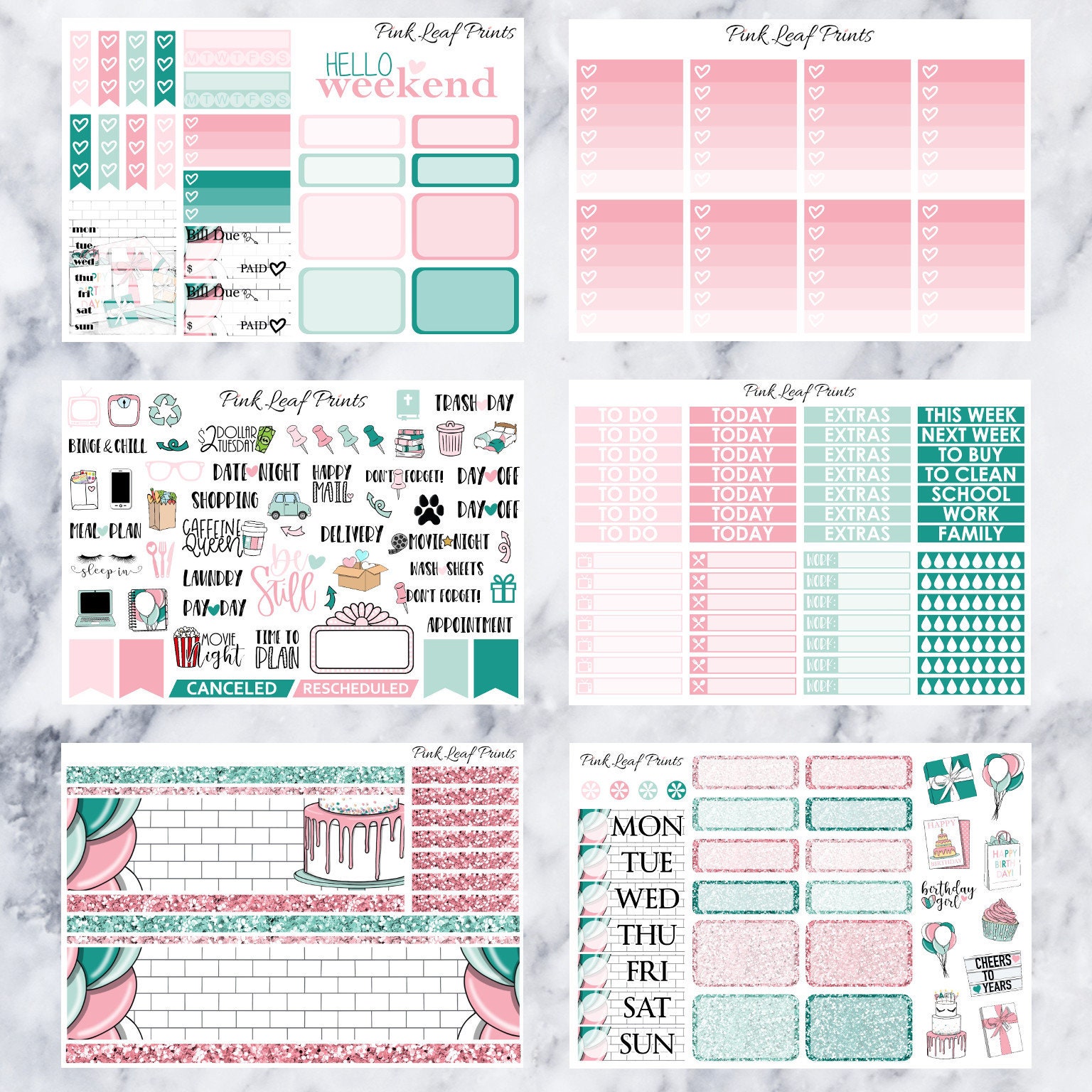 Birthday Girl | Printable Planner Stickers | Digitial Download - Etsy