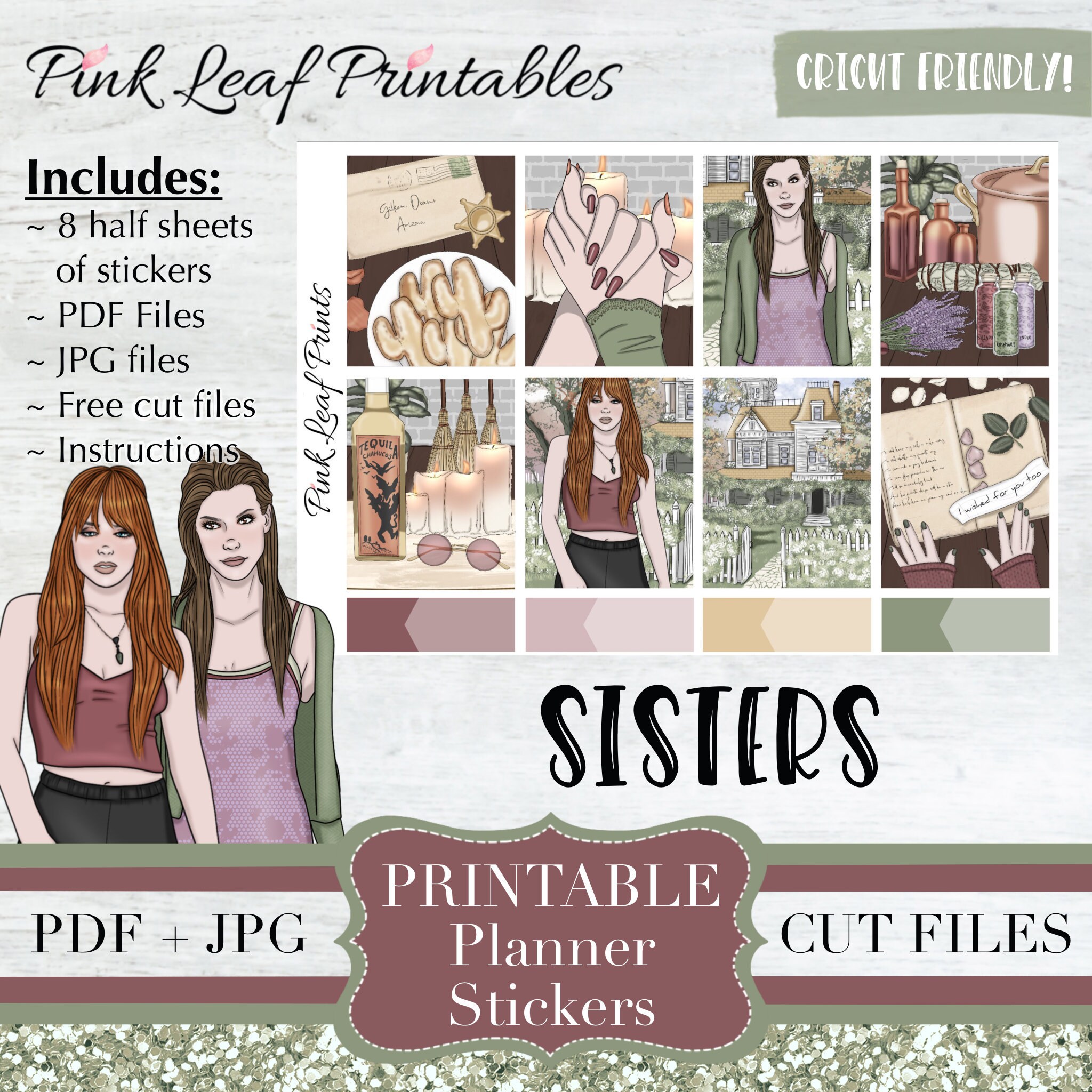 Sisters | Printable Planner Stickers | Digitial Download - Etsy