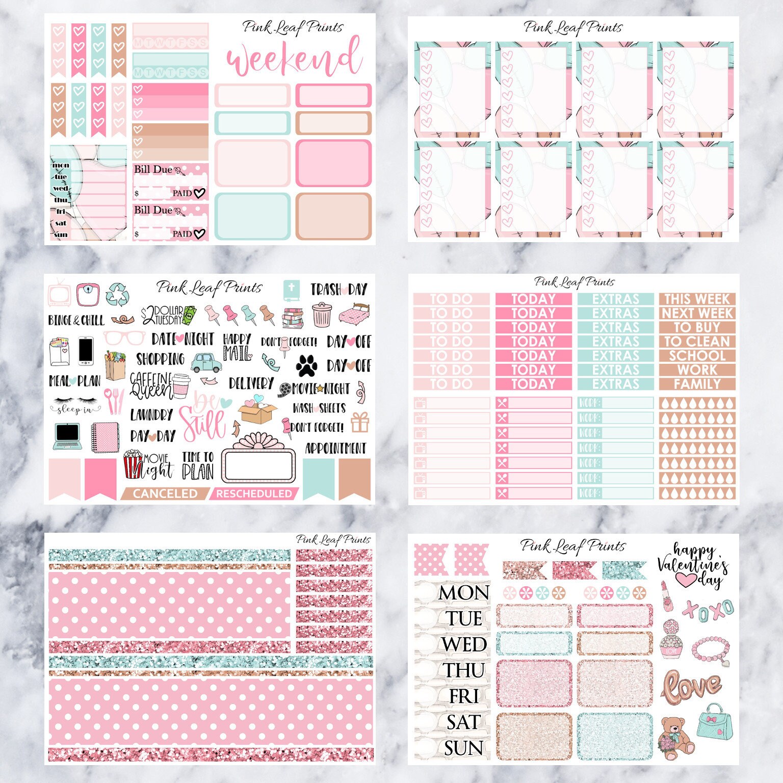 Be Mine Printable Planner Stickers Digitial Download - Etsy