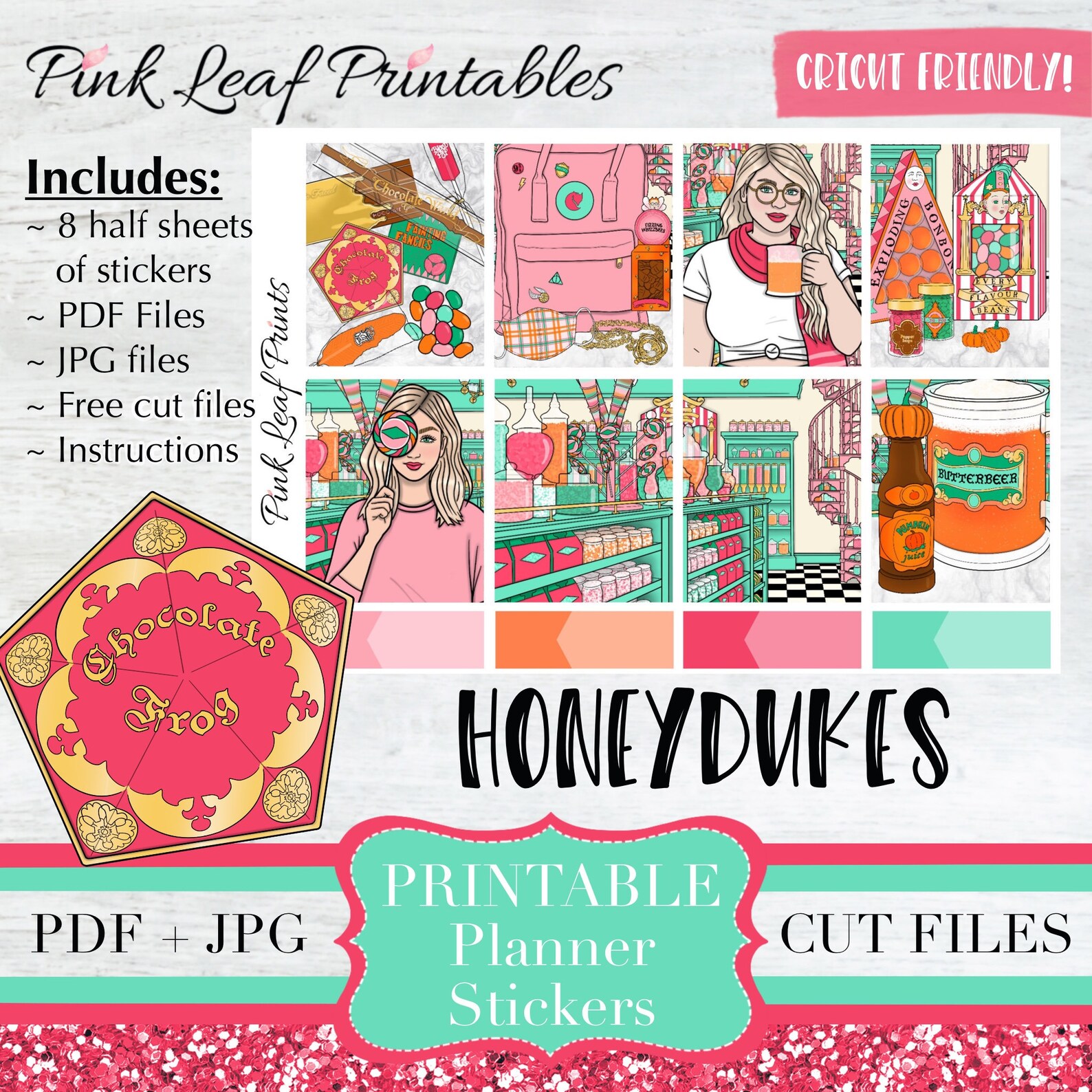 Honeydukes | Printable Planner Stickers | Digital Download - Etsy