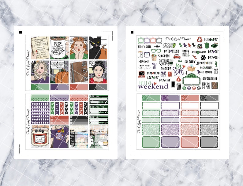 Basic Witch | Printable Planner Stickers | Digitial Download - Etsy