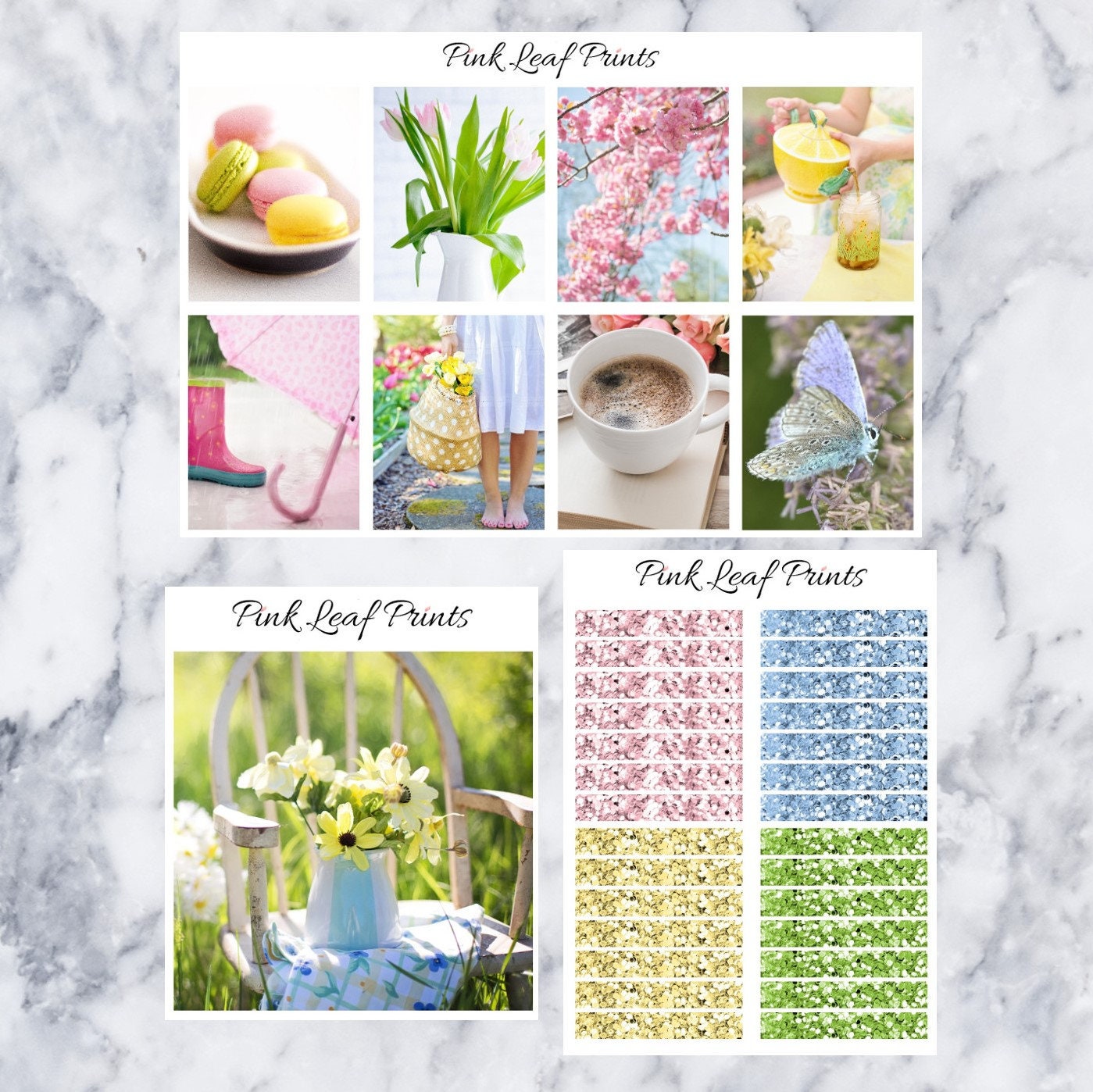 Spring Time Clear Sticker Springtime | Printable Planner Stickers | Photo Kit | Digitial Download ...