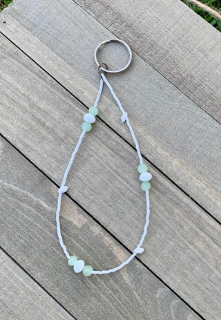 Portachiavi Bracciale Con Perline Per Donne, Fatto A Mano, Elastico E Regolabile, Accessorio Moda Per Chiavi Auto E Borsa