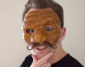 Brighella- High Quality Handmade Leather Commedia dell'Arte Mask