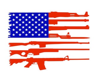 Merica LIBERTY 6/" Lady Statue RIFLE Ak47 Shooting Ammo Vinyl Decal Sticker noBS
