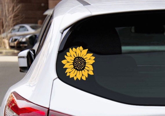 Sunflower cheap car decal