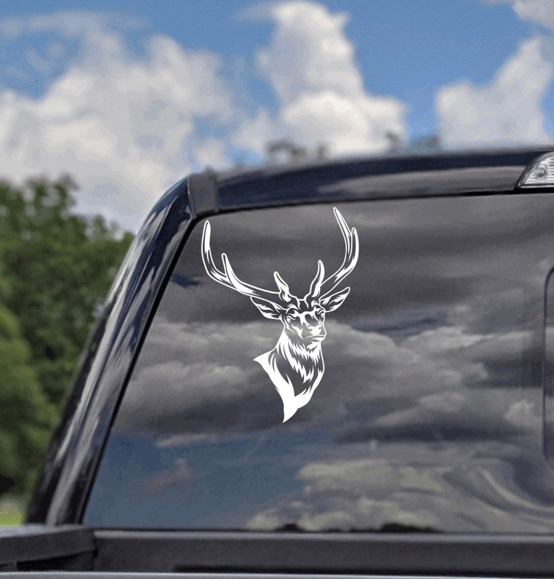 Buck Decal Deer Decal Hunting Decals Truck Decals Buck Etsy
