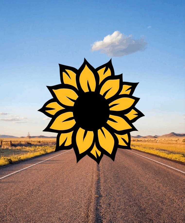 Sunflower Decal Flower Car Decal Wall Decal Permanent Etsy